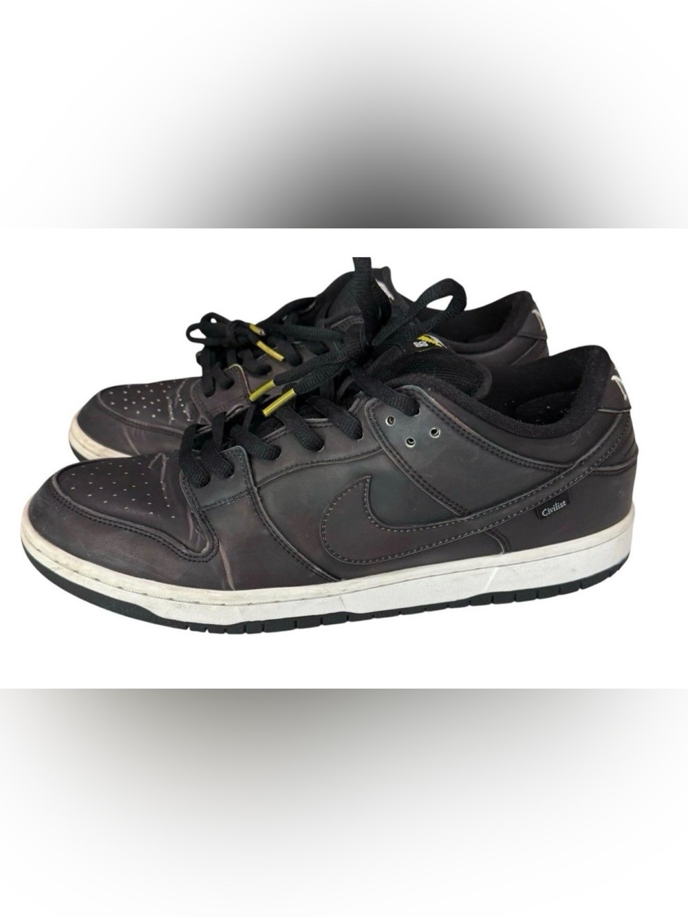 Size 14 Nike SB Dunk Low Black Leather